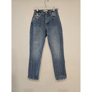 Abercrombie And Fitch Women's High Rise Mom Jeans Size 25/0